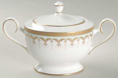 Corinthian Sugar Bowl & Lid