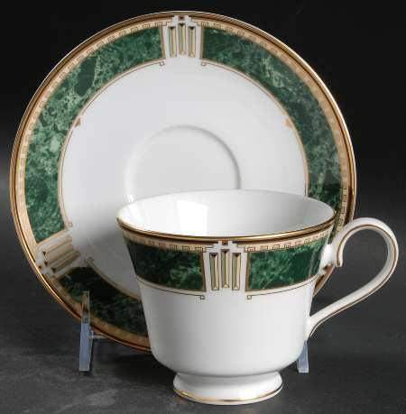 Crown Jewel Footed Cup & Saucer Set