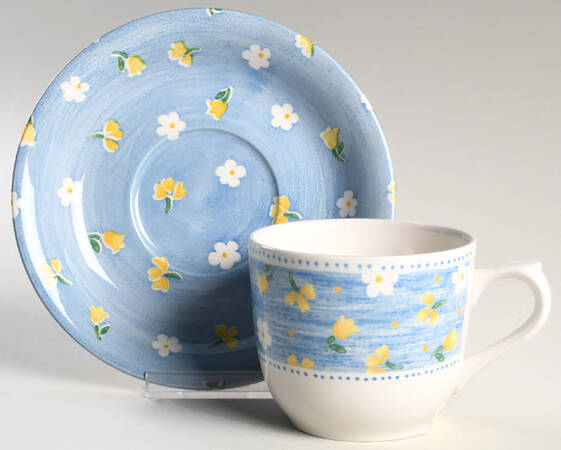 Daisy Delight Flat Cup & Saucer Set
