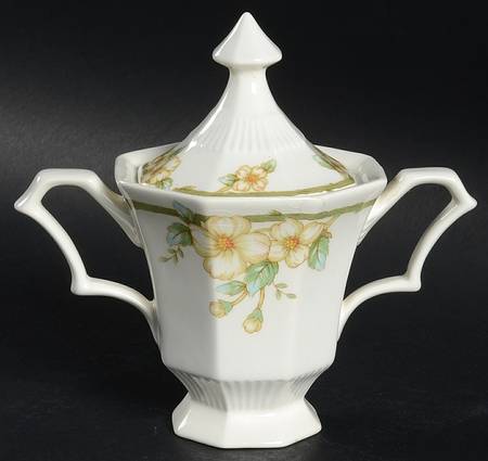 Dogwood Sugar Bowl & Lid