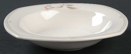 Dove Gray Rim Fruit/Dessert (Sauce) Bowl