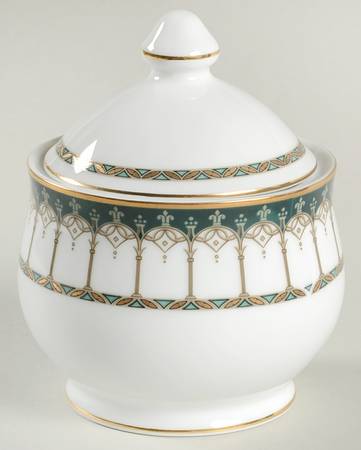Emeraude Sugar Bowl & Lid