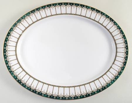Emeraude 14" Oval Serving Platter