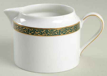 Emerald Filigree Creamer