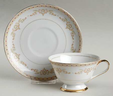 Empire Footed Cup & Saucer Set