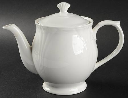 Estate White Teapot & Lid