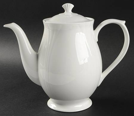 Estate White Coffee Pot & Lid