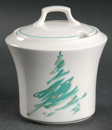 Evergreen Sugar Bowl & Lid