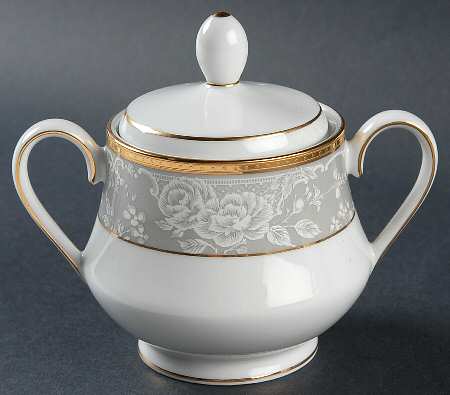 Evening Lace Sugar Bowl & Lid