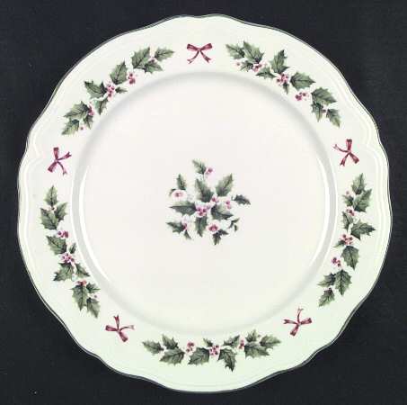 Festive Holly 12" Chop Plate (Round Platter)