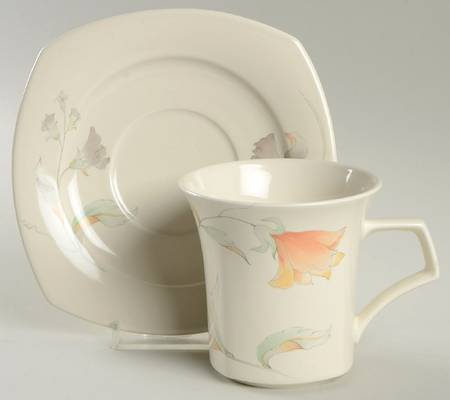 Flower Bells Flat Cup & Saucer Set by Nikko