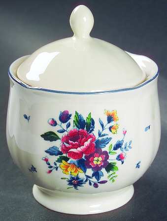 Flower Garden Sugar Bowl & Lid