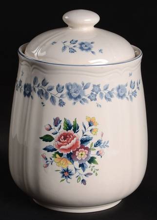 Flower Garden Large Canister & Lid