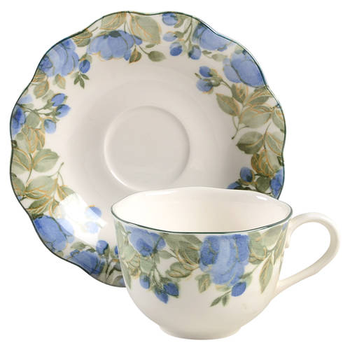 Flirtatious Flat Cup & Saucer Set