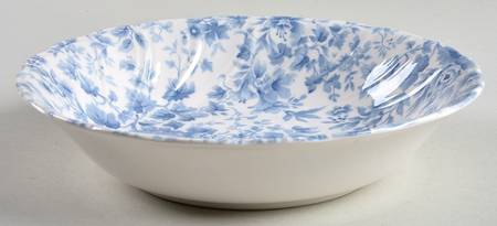 Flora Blue Coupe Soup Bowl