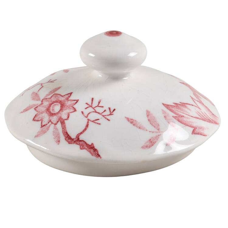 Flora Pink Lid for Sugar Bowl