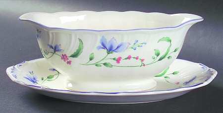 Floriana Gravy Boat & Underplate/Relish