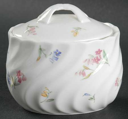 Floral Shower Mini Sugar Bowl & Lid