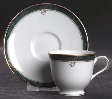 Forest Glen Footed Demitasse Cup & Saucer Set