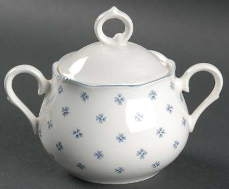 Forget-Me-Not Sugar Bowl & Lid