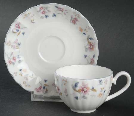 Garden Party Flat Demitasse Cup & Saucer Set