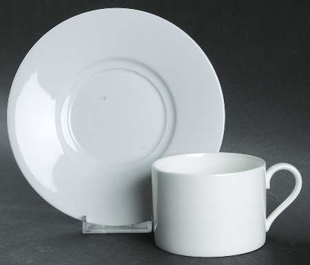 Glacier Flat Cup & Saucer Set by Nikko
