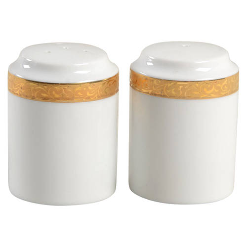 Gold Filigree Salt & Pepper Set