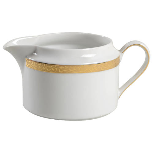 Gold Filigree Round Gravy Boat