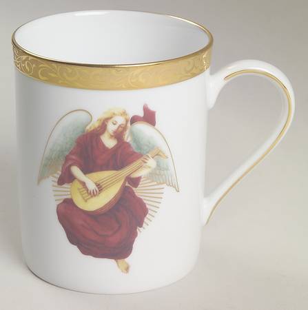 Gold Filigree Accent Mug
