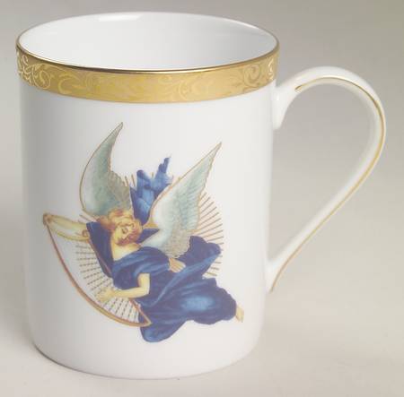 Gold Filigree Accent Mug