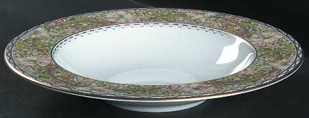 Golden Lily Large Rim Soup Bowl