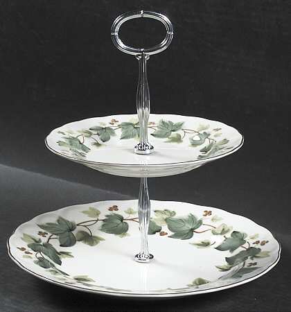 Greenwood 6 5/8"-10"  2 Tiered Serving Tray (Dp, Sp) HC