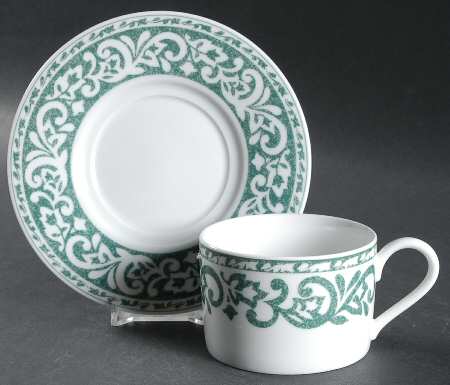 Greenhouse Flat Cup & Saucer Set by Nikko