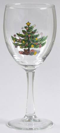 Happy Holidays 10 Oz Glassware Goblet