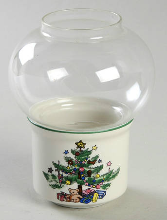 Happy Holidays Votive Candleholder with Glass Globe by Nikko