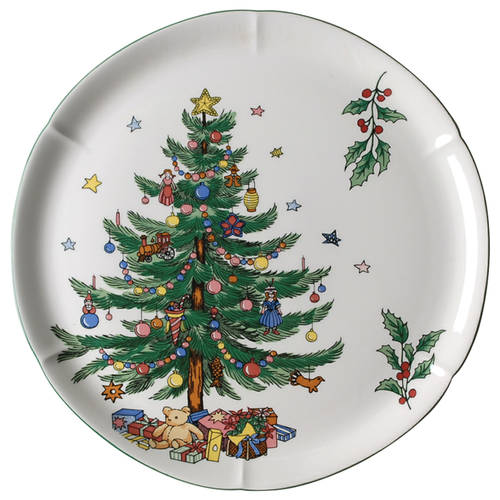 Happy Holidays 11" Chop Plate (Round Platter)