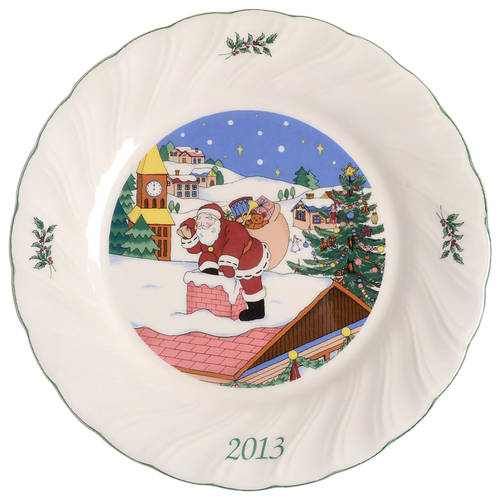 Happy Holidays 2013 Collector Plate by Nikko