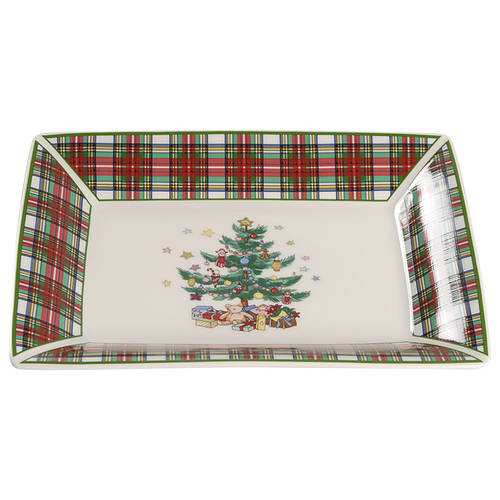 Happy Holidays 8" Rectangular Tray