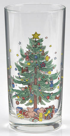 Happy Holidays Glassware Highball by Nikko