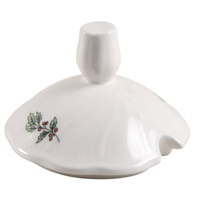 Happy Holidays Lid for Sugar Bowl