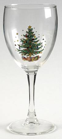 Happy Holidays 8 Oz Glassware Goblet