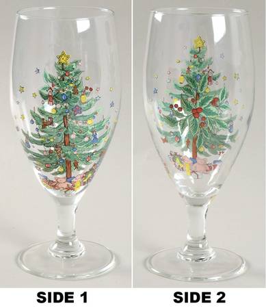 Happy Holidays 16 Oz Glassware Iced Tea by Nikko