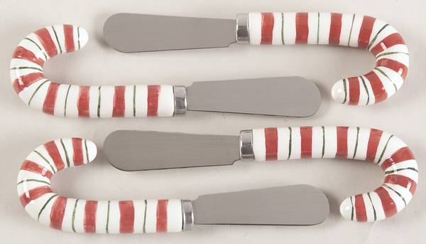 Happy Holidays Figural Individual Spreader - Set of 4
