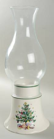 Happy Holidays Hurricane Lamp & Globe