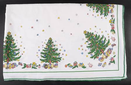 Happy Holidays Rectangular Tablecloth 60" X 104"