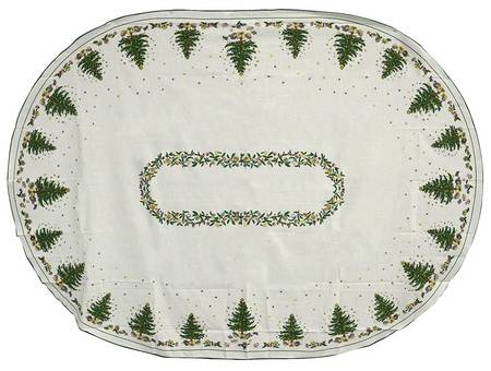 Happy Holidays 64" X 84" Oblong Tablecloth