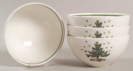 Happy Holidays 5" All Purpose Bowl - Set of 4