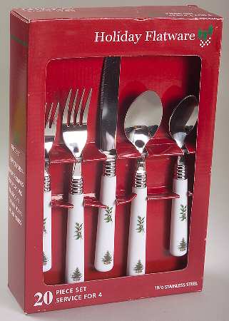 Happy Holidays 20-Piece Flatware Set (4 5-Piece Place Settings)
