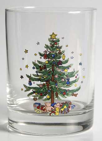 Happy Holidays 12 Oz Glassware Double Old Fashioned by Nikko