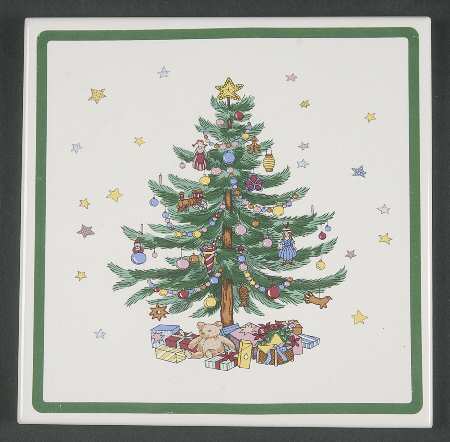 Happy Holidays Small Trivet
